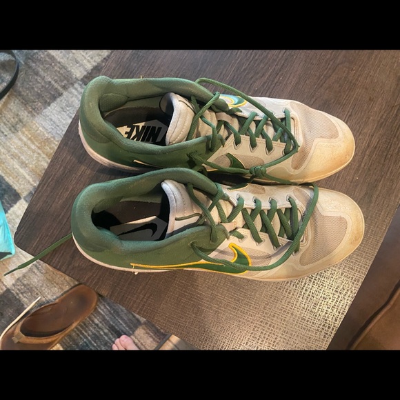 NIKE MENS CUSTOM HURACHE BASEBALL CLEATS SIZE 12.5 - Picture 3 of 3